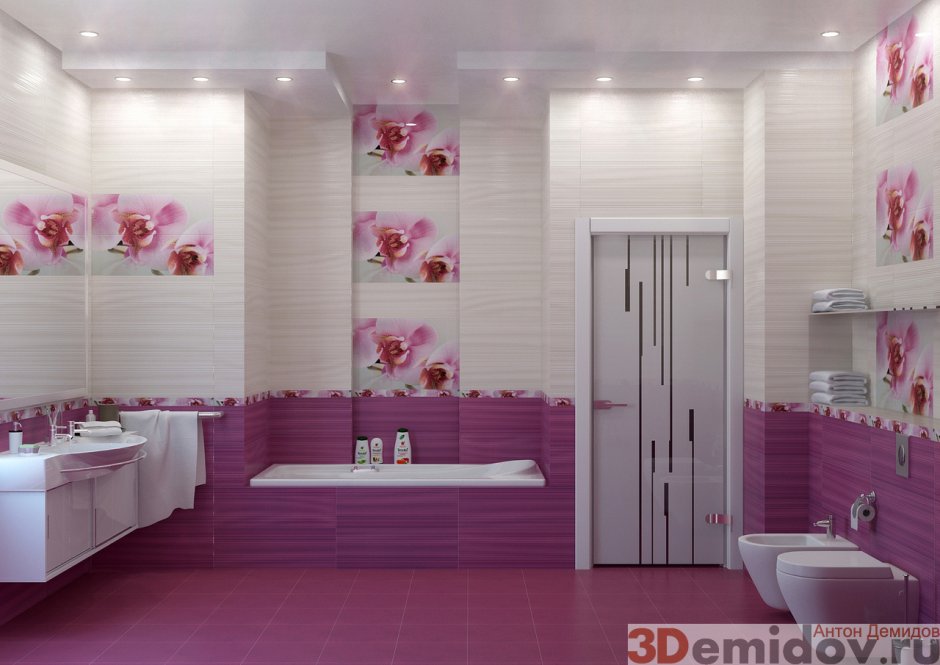 Дизайнерская плитка для ванной комнаты