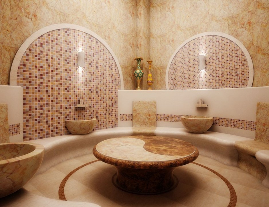 Хамам в марокканском стиле мозаика