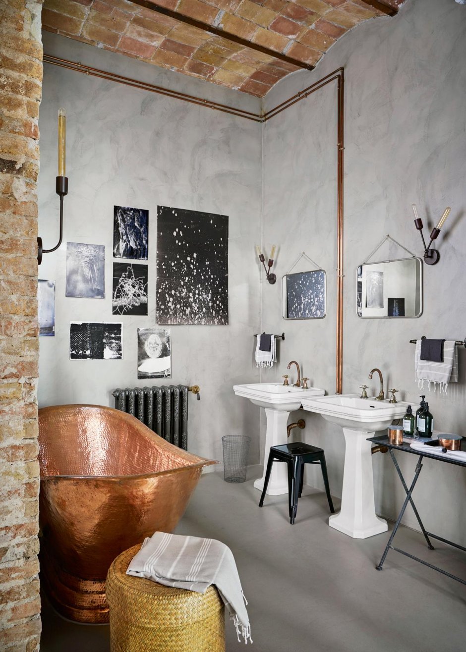 Ванная комната в Индустриальном стиле