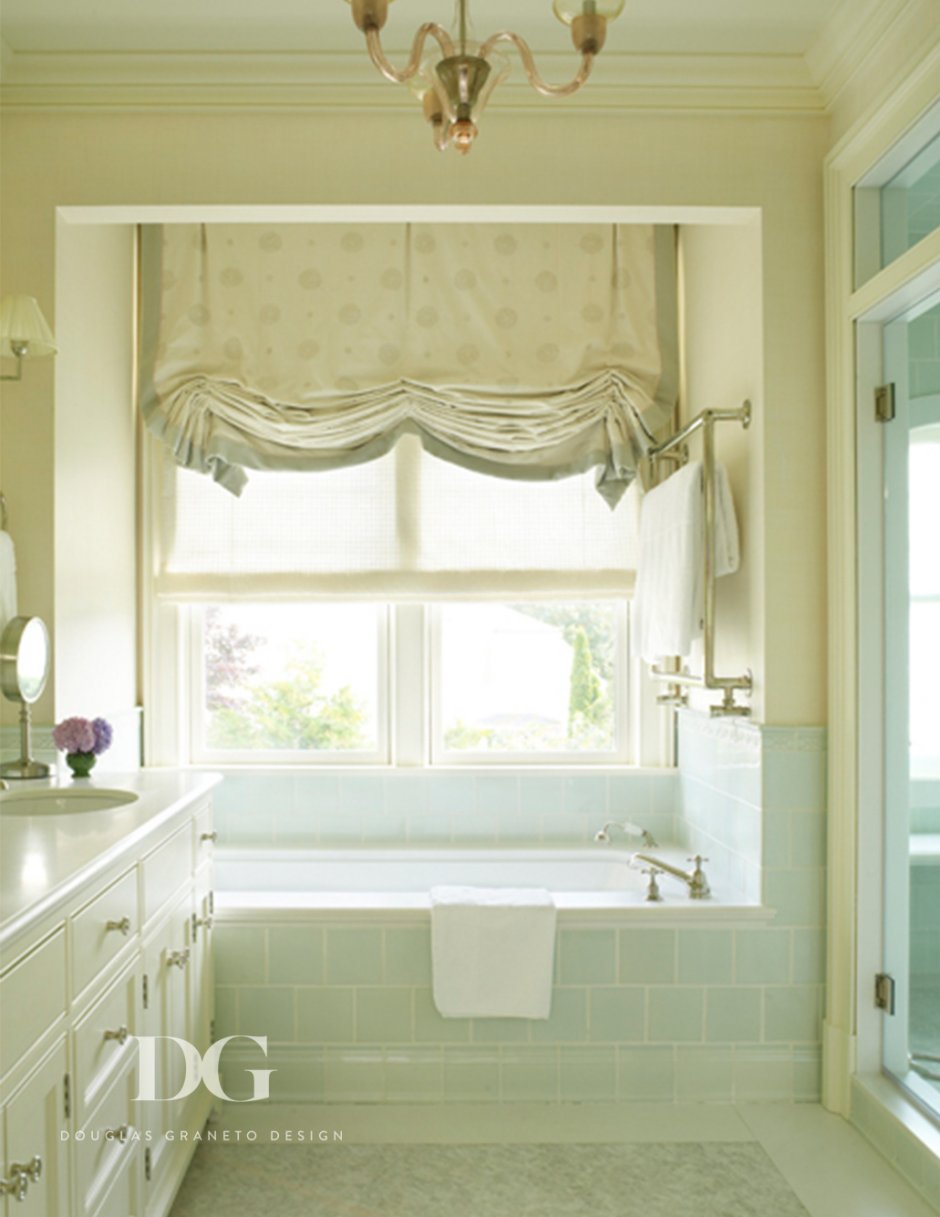 Рулонная штора в ванную