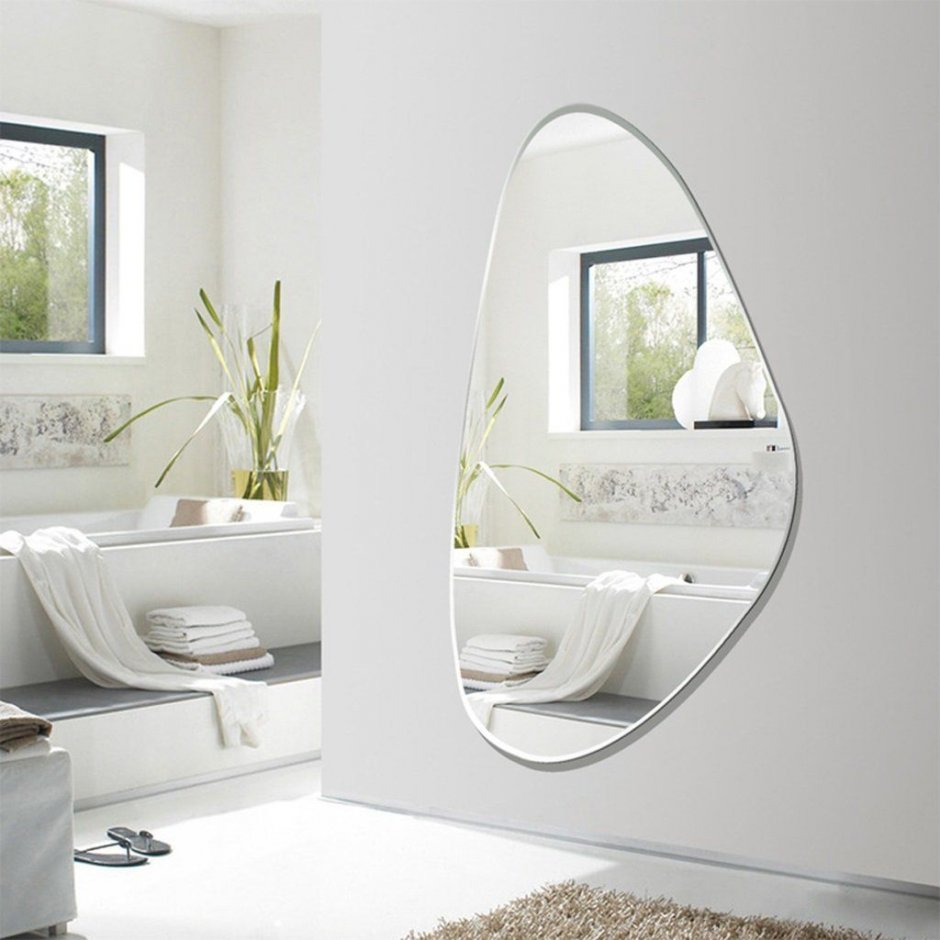 Красивые зеркала в ванную необычной формы