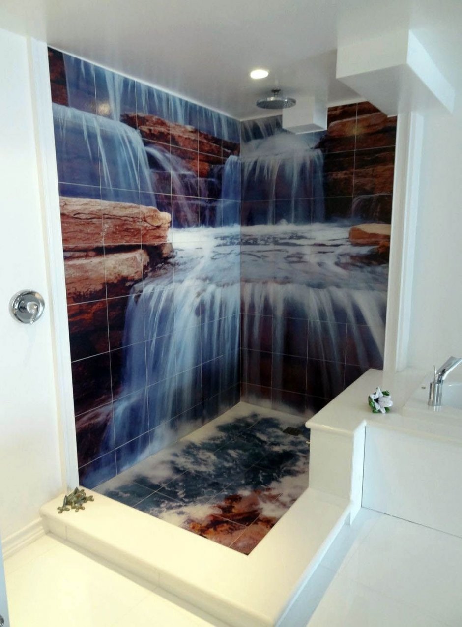 Плитка панно водопад для ванной комнаты