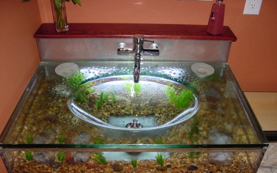 Умывальник аквариум