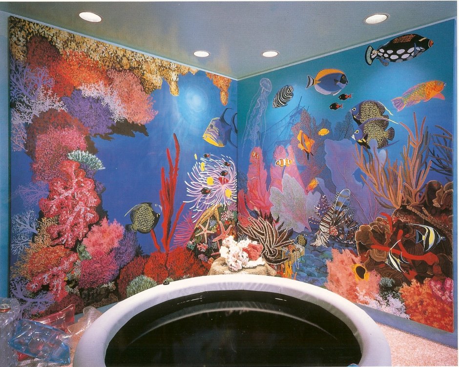 Панели аквариум в ванную