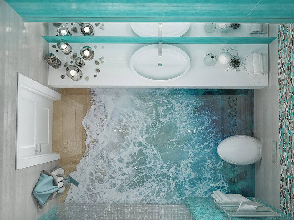 Ванная комната морская тематика