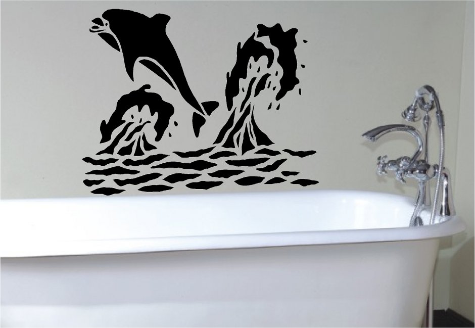 Трафареты для декора ванной комнаты