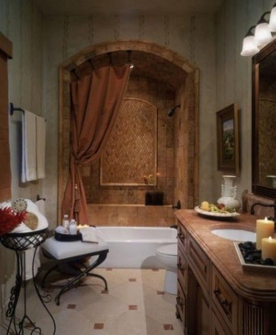 Ванная комната в Тосканском стиле