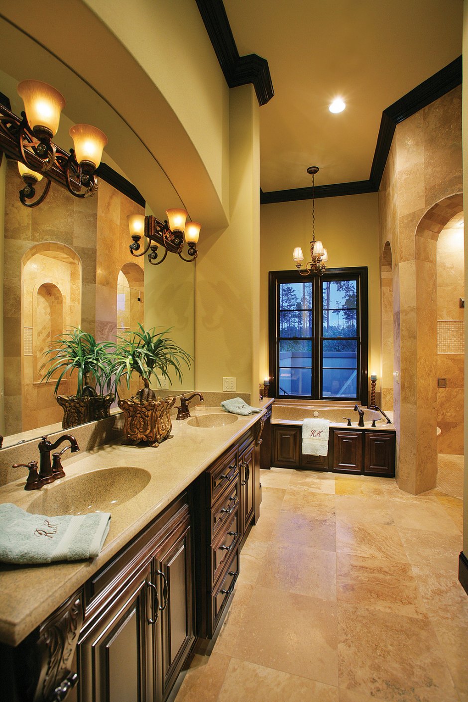 Тосканский стиль в интерьере ванной