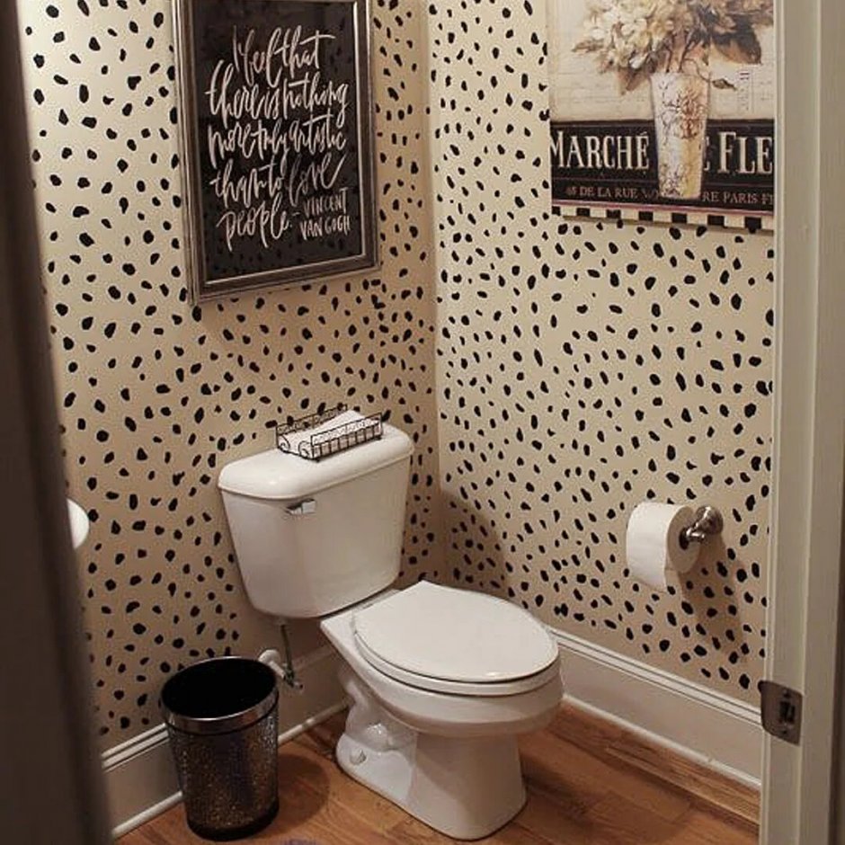 Ванная комната в леопардовом стиле