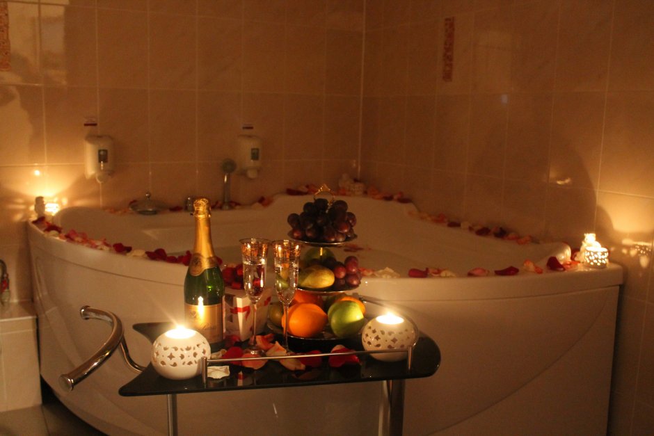 Романтичный вечер в ванной