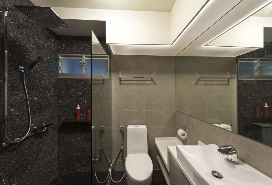 Современный интерьер ванной комнаты в хрущевках