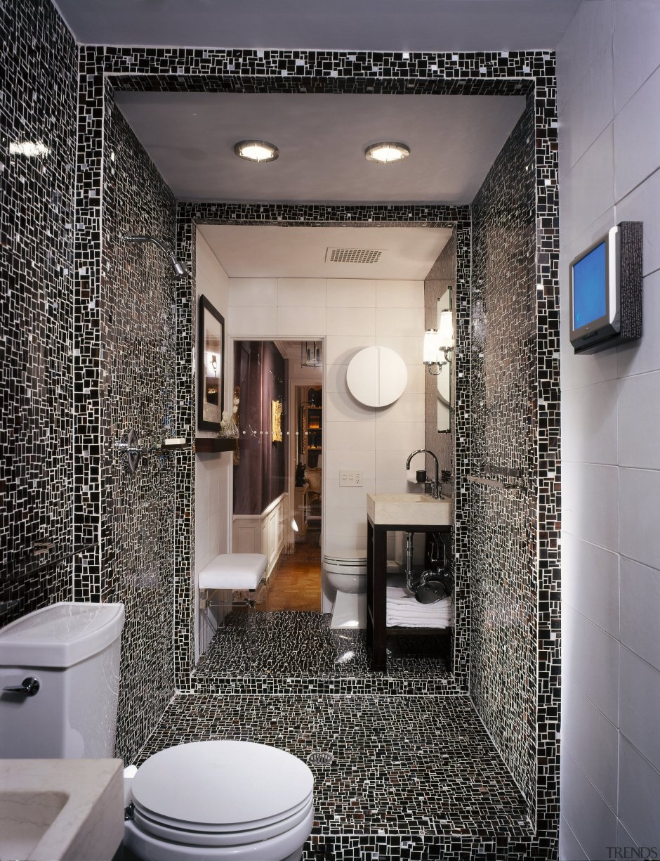 Ванные комнаты с зеркальной мозаикой