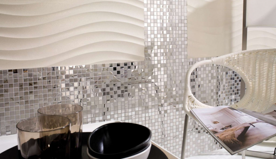 Интерьер ванной комнаты с зеркальной мозаикой ,TKJ-CTHT,hzyysq
