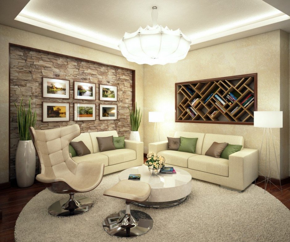 Декор в интерьере гостиной