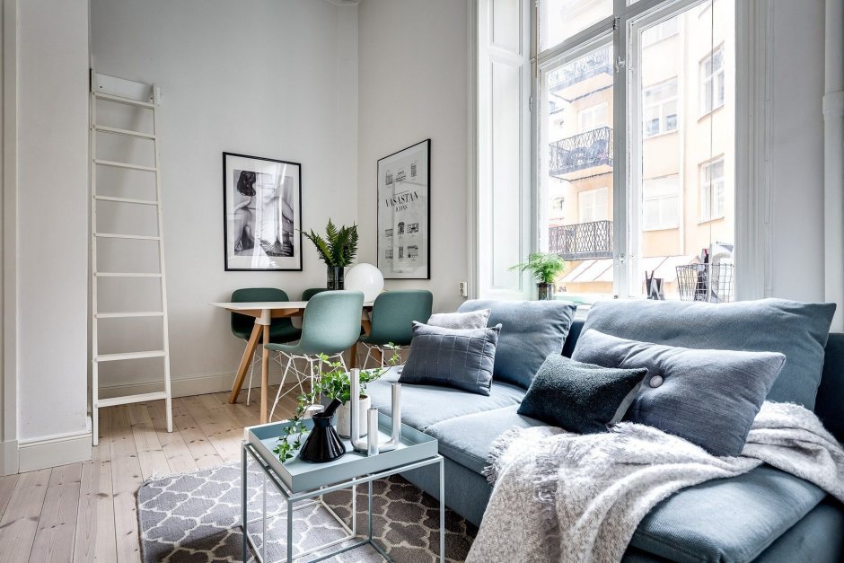 Интерьер в скандинавском стиле для маленькой квартиры