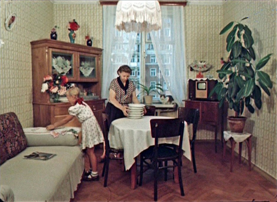 Интерьеры советских квартир 50-х годов