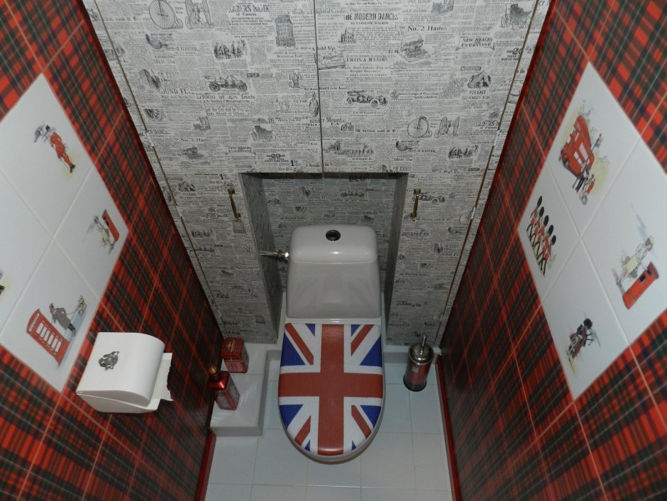 Туалет плитка в стиле Лондон