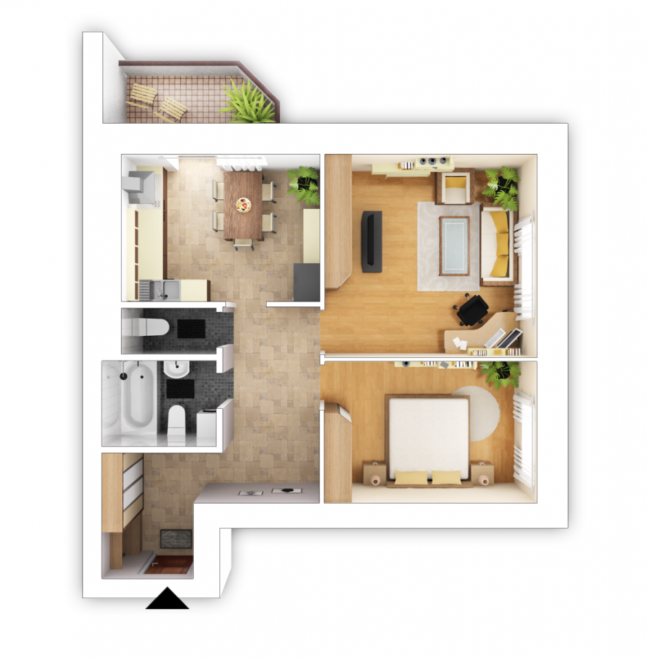 Современные планировки двухкомнатных квартир