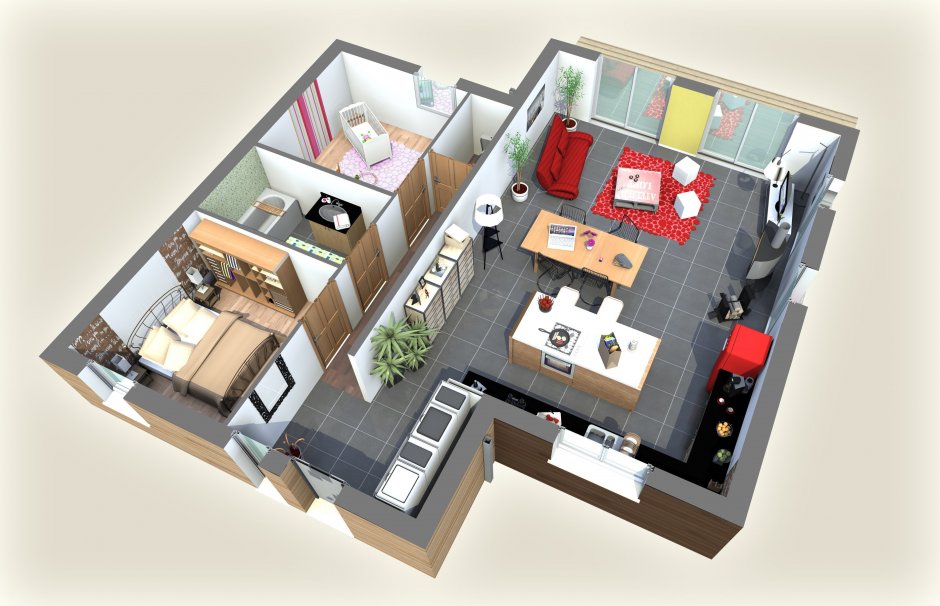 Дизайнерский план квартиры