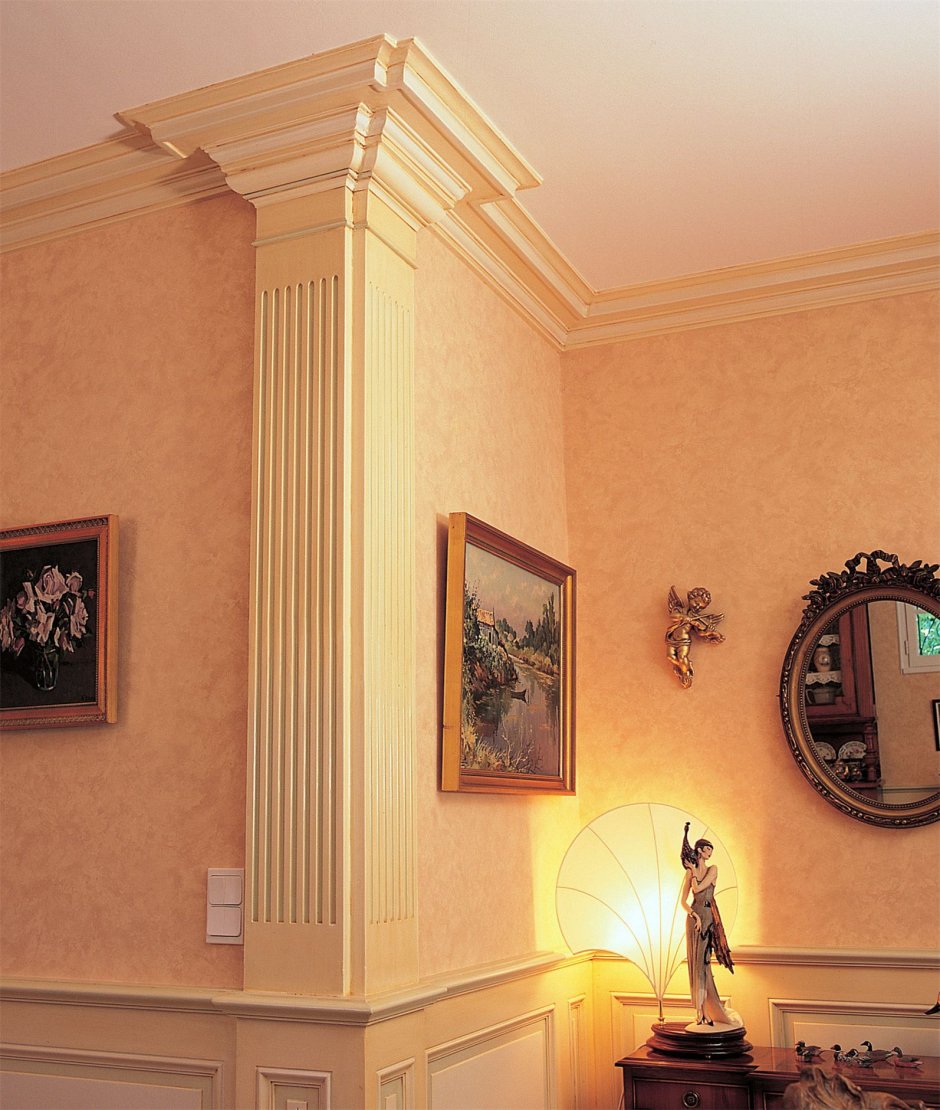 Декоративные колонны для стен для внутренней отделки