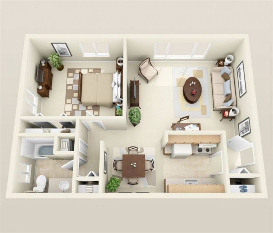 Интерьер квартиры вид сверху (35 фото)