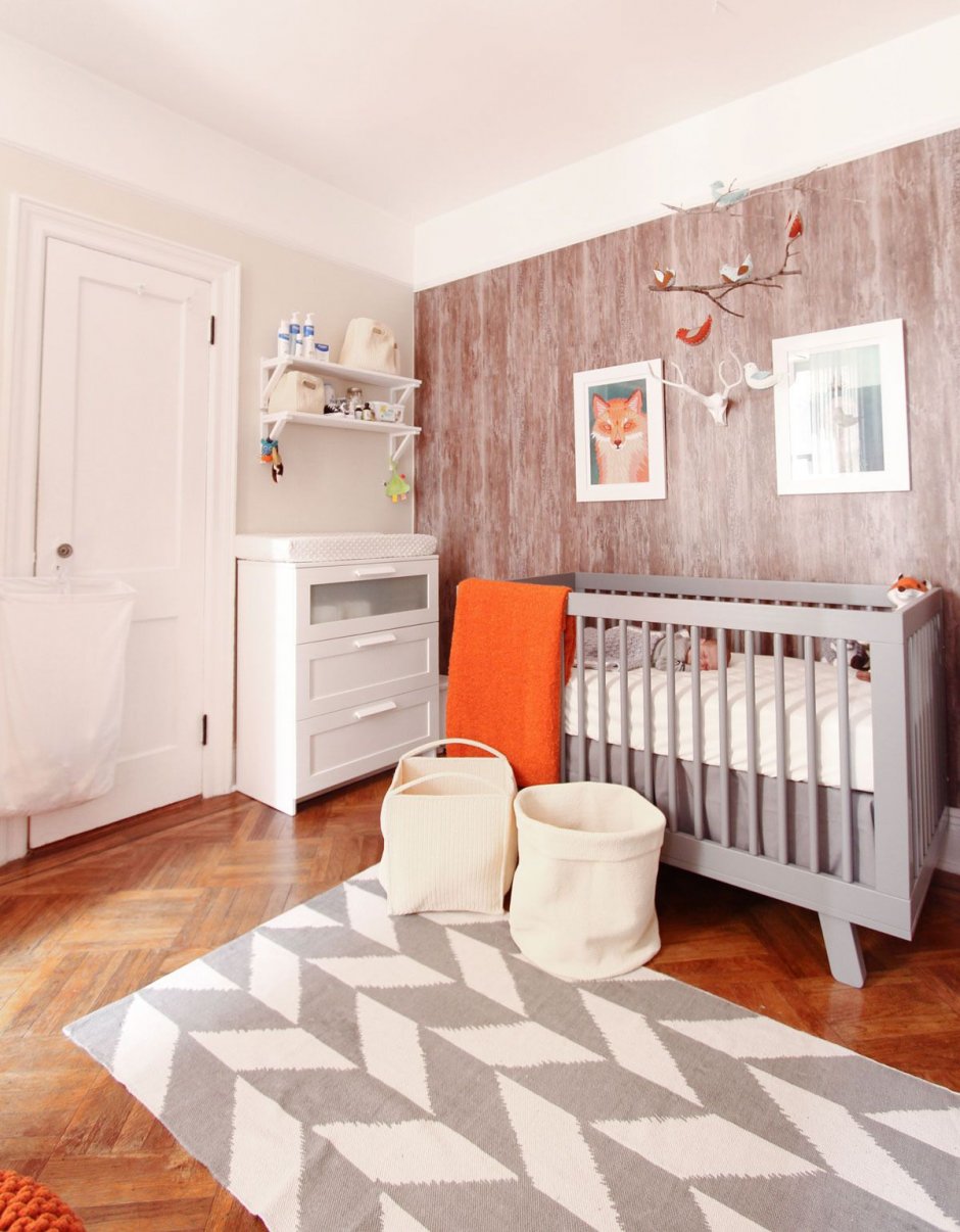 Интерьер для новорожденного в однокомнатной квартире
