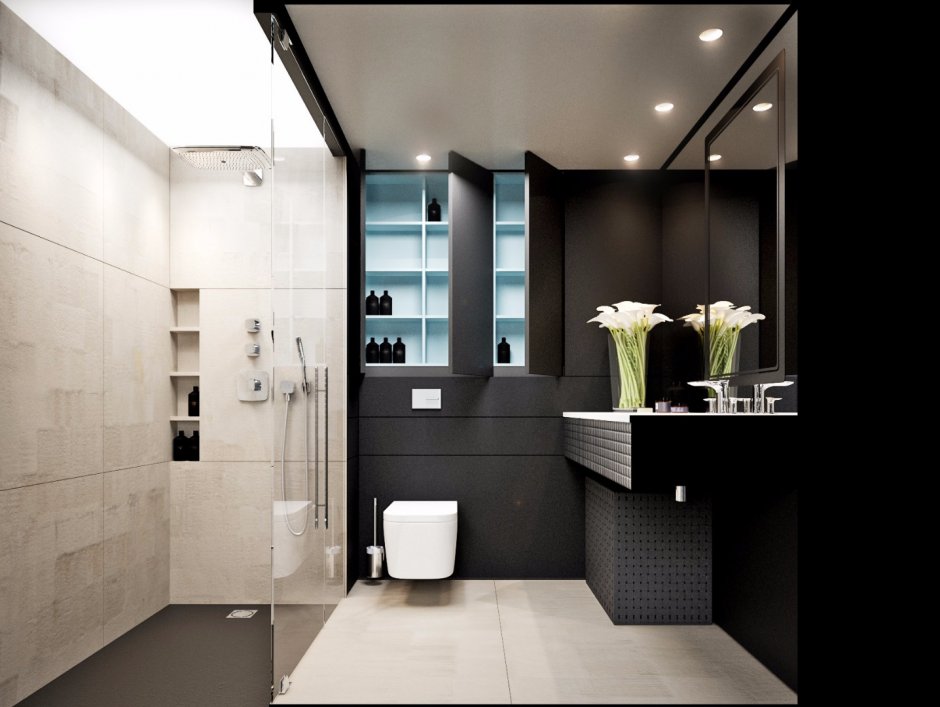 Проект современной ванной комнаты