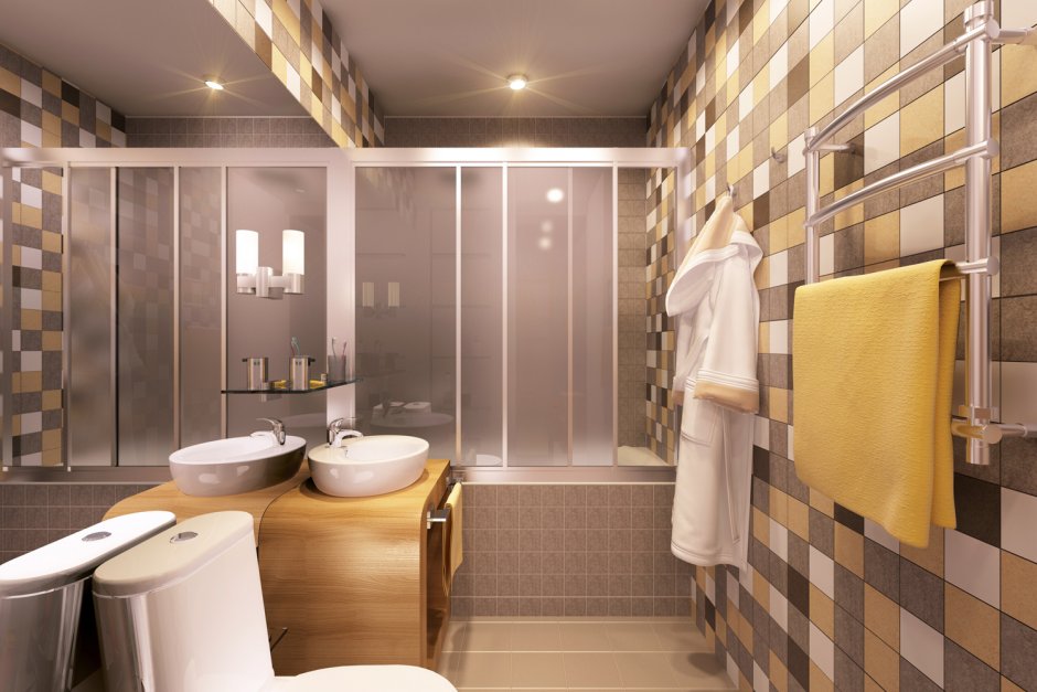 Дизайнерская ванная комната 4 кв метра