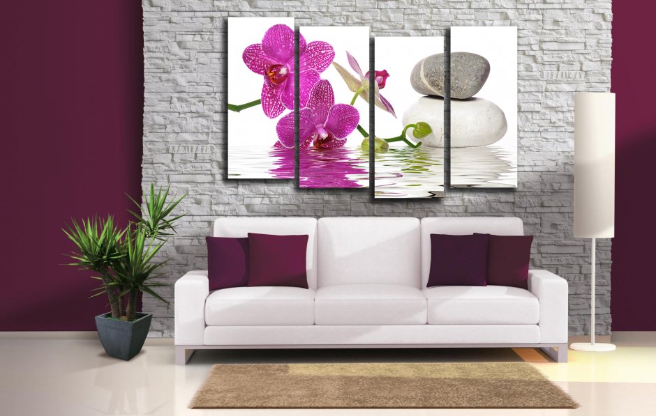 Модульная картина Орхидея