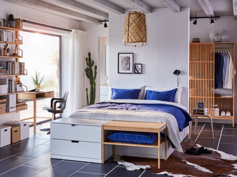 Подростковая спальня в скандинавском стиле