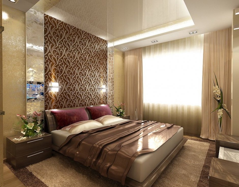Спальня в шоколадном стиле