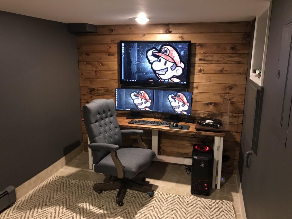 Игровая компьютерная комната в квартире