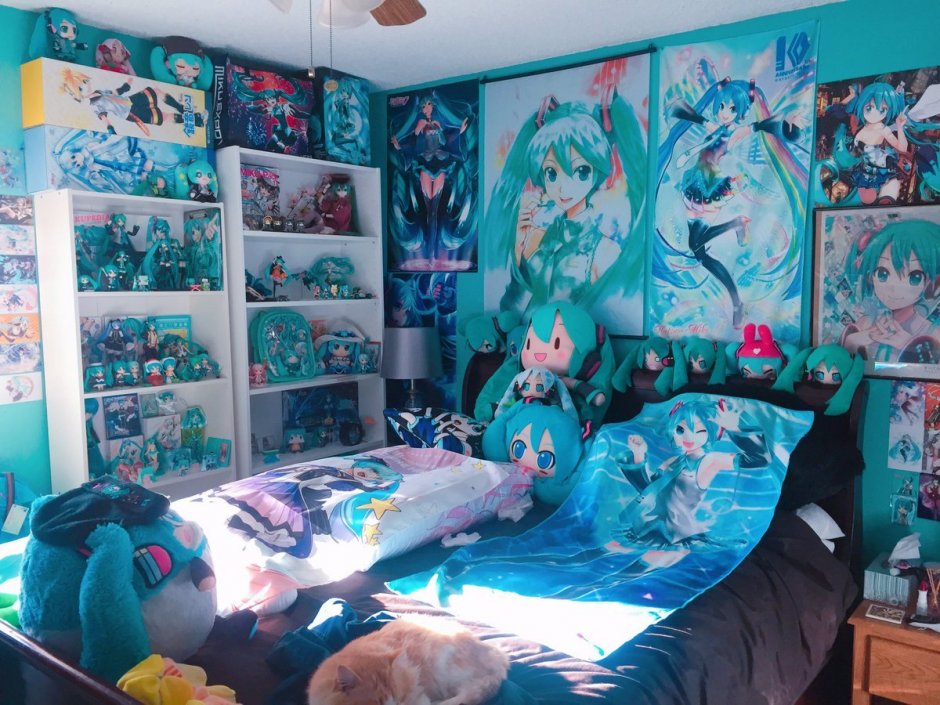 Комната в общежитии аниме
