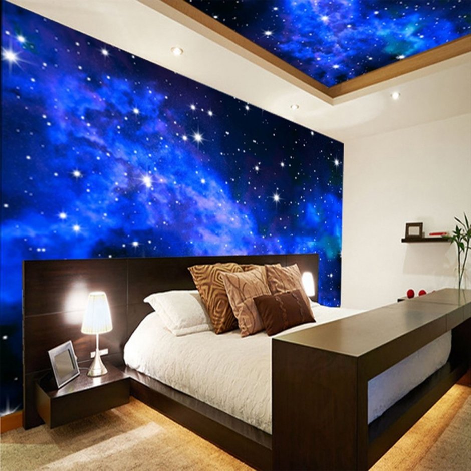Комната в стиле звездное небо