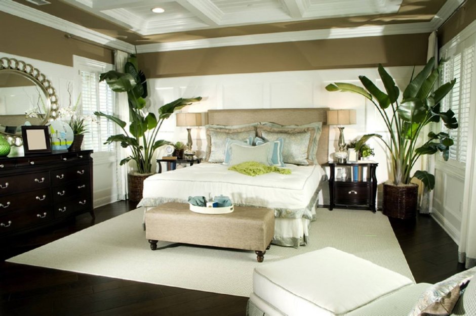 Спальня в растительном стиле