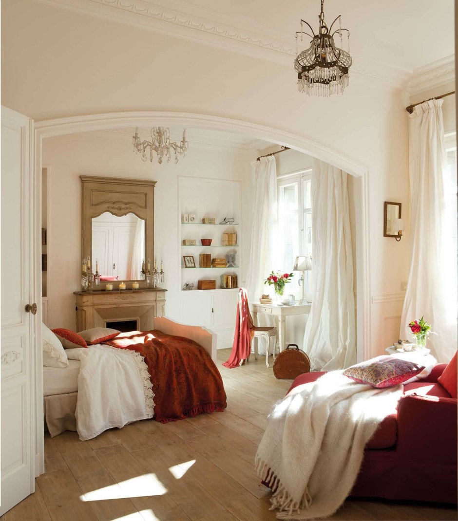 Уютная спальня в романтическом стиле