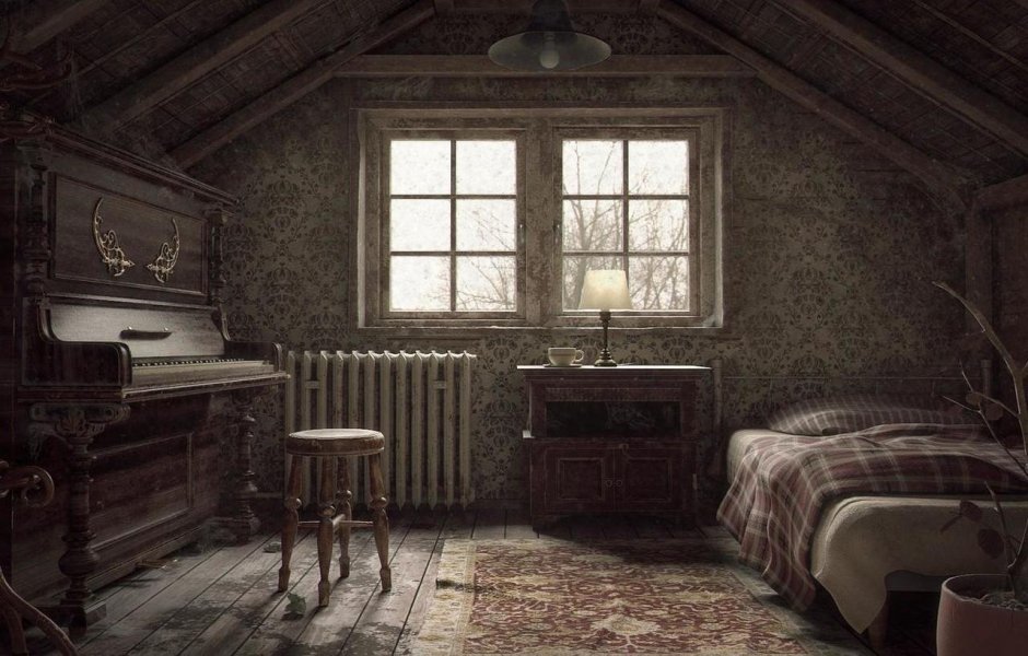 Комната в старинном стиле
