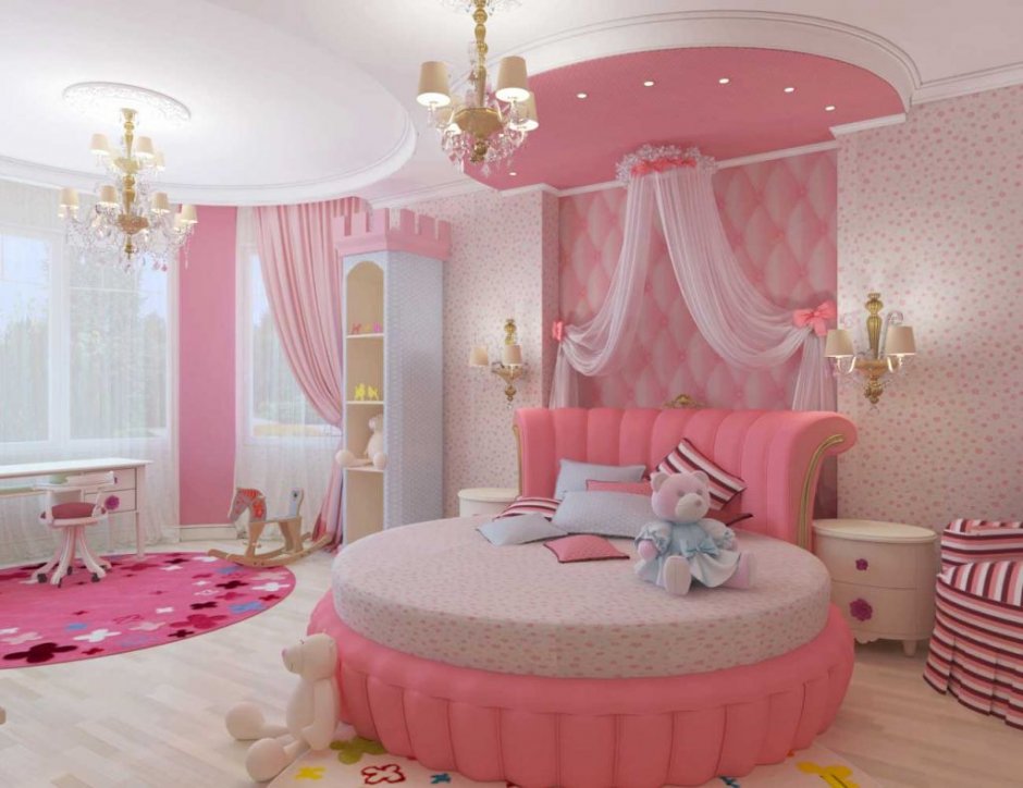 Детская комната для девочки принцессы