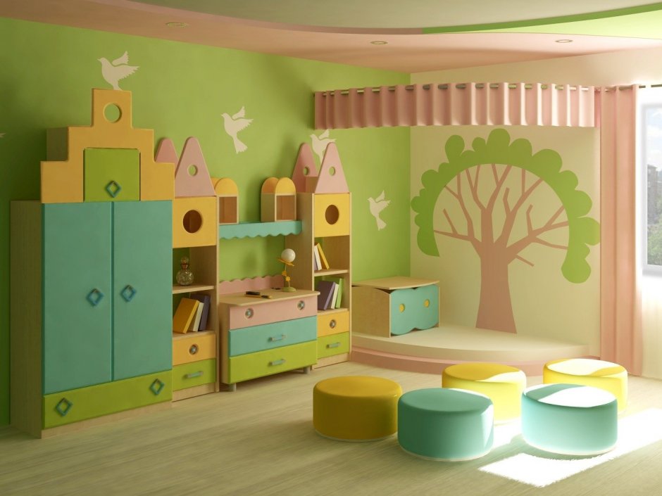 Детская комната в детском саду