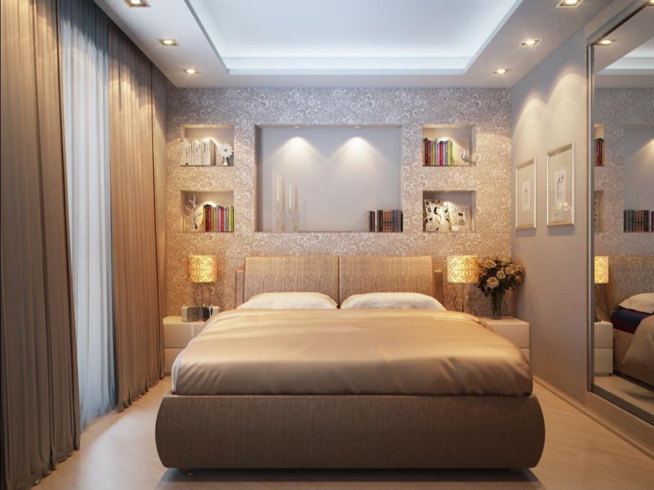 Красивые спальни в маленьких квартирах
