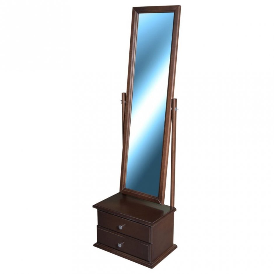 Зеркало напольное Мебелик в 27н средне-коричневый