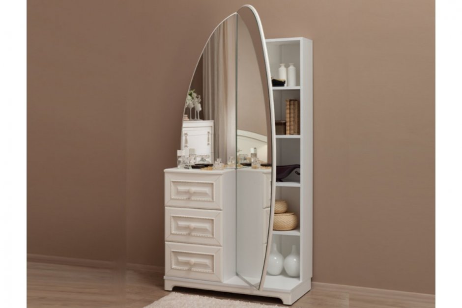 Мебельсон шкаф комбинированный зеркало Белла