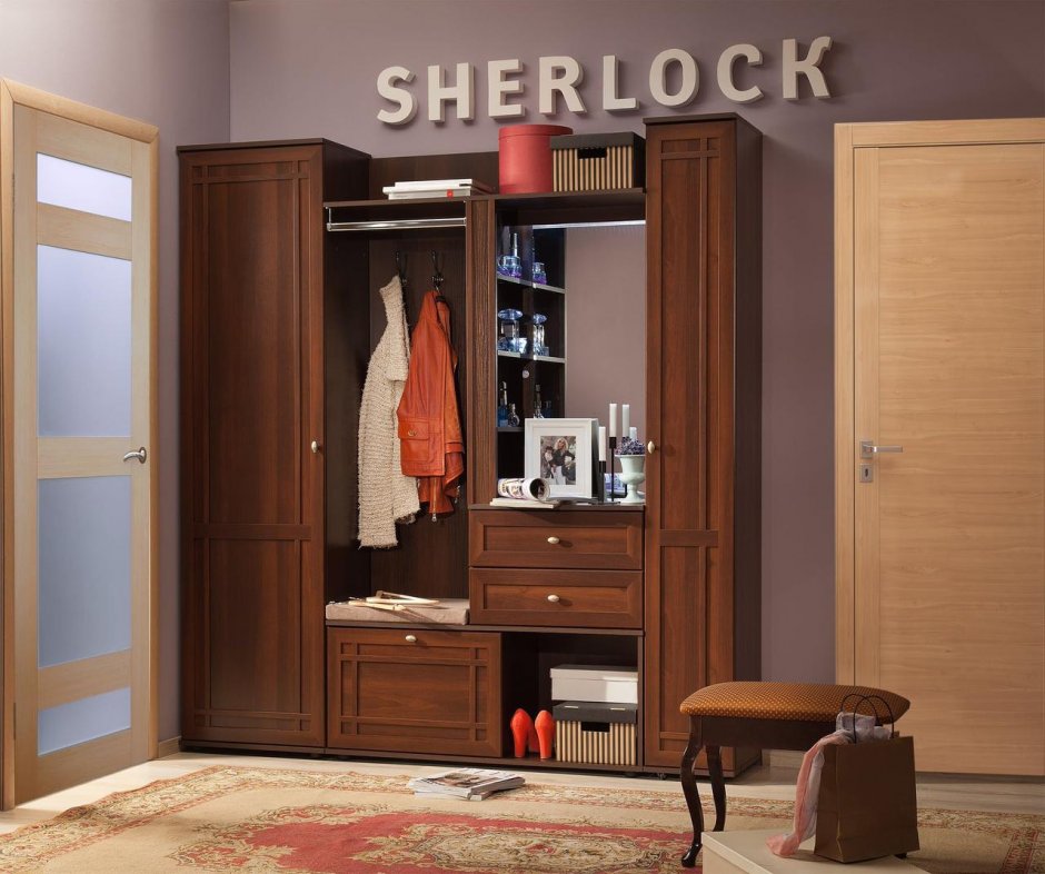 Мебель мебель прихожая Шерлок орех шоколадный