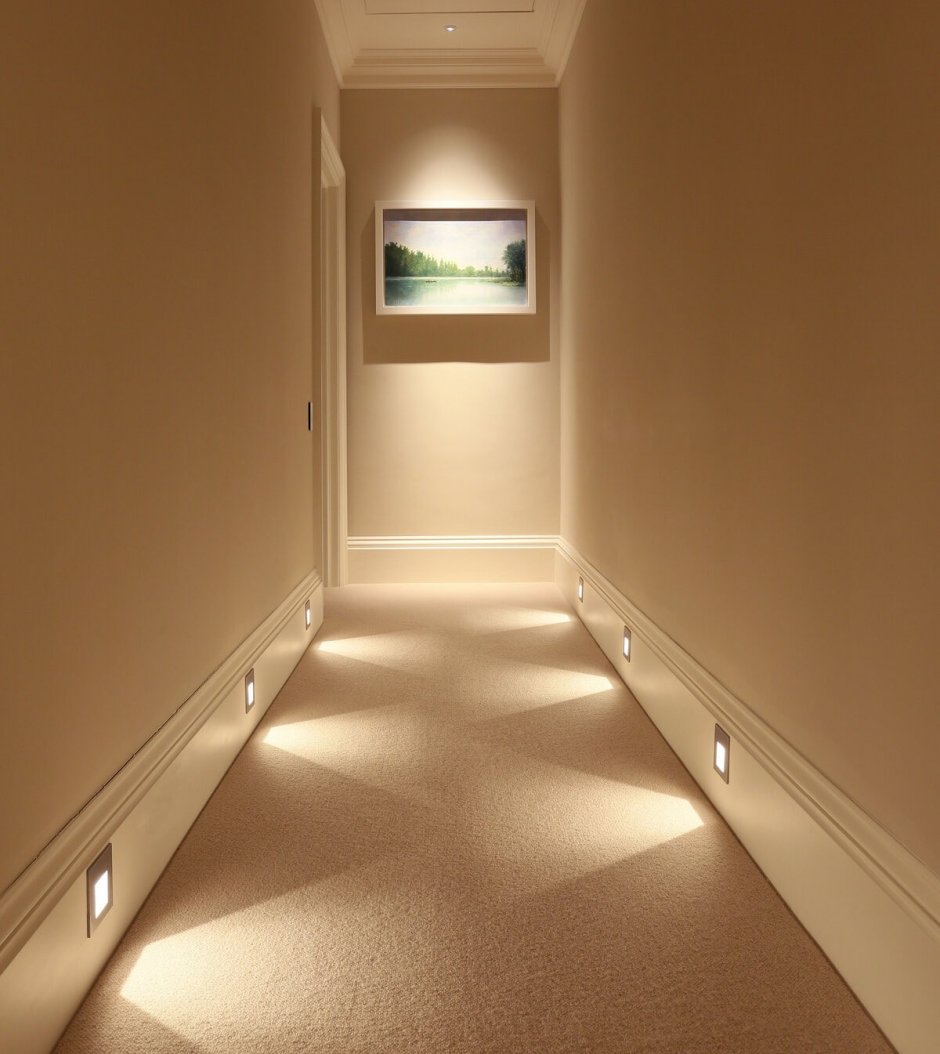 Подсветка пола в коридоре
