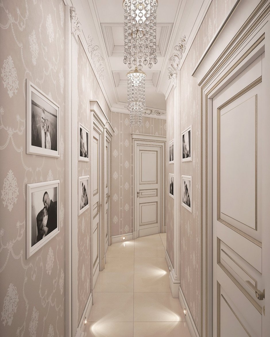 Белый коридор в квартире