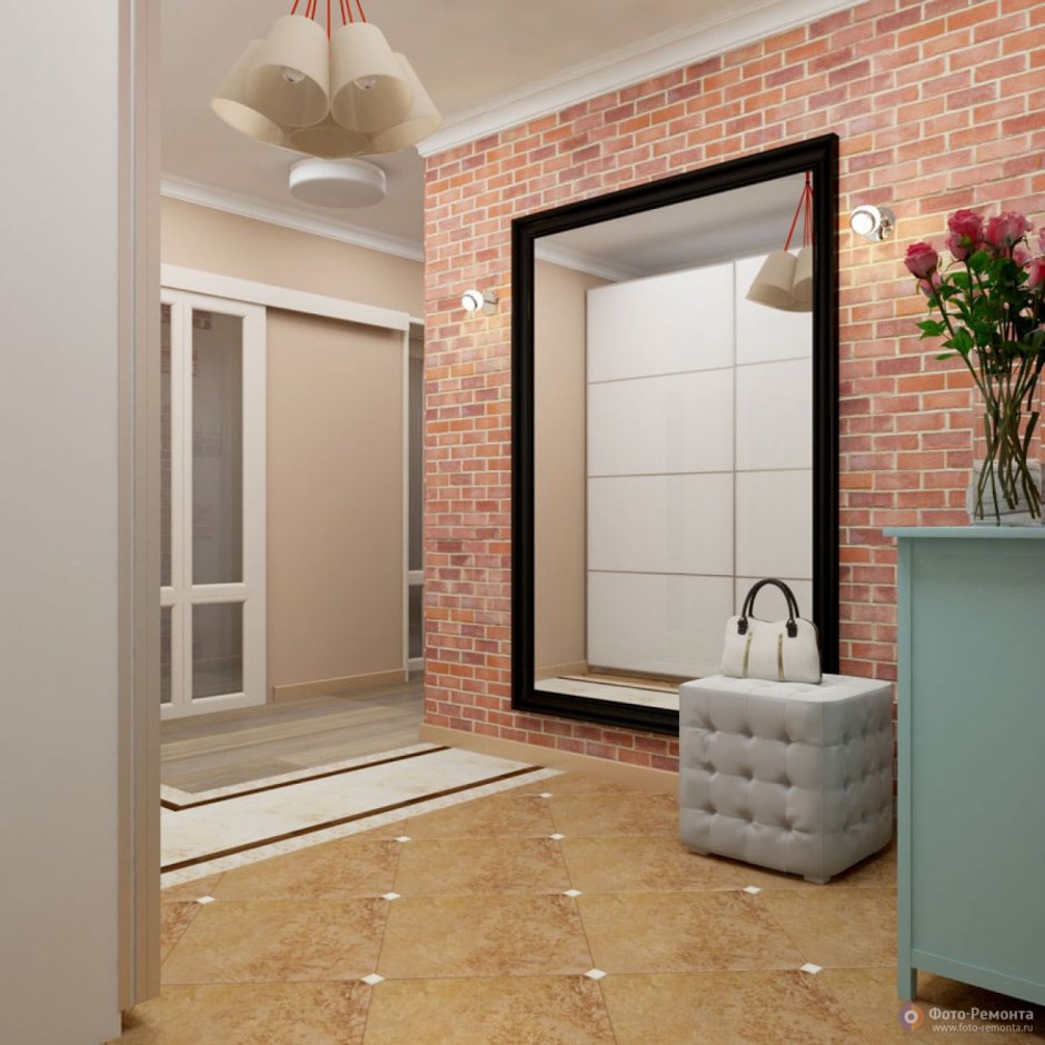 Прихожая в проходном коридоре