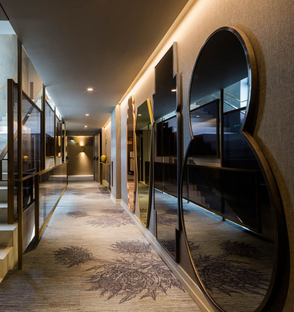 Красивые коридоры в отелях