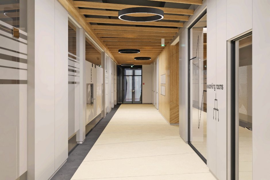 Стильные офисные коридоры