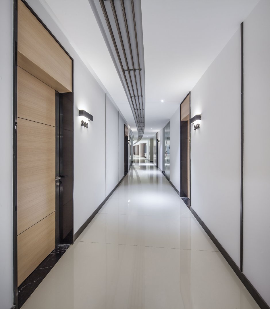 Дизайн офисного коридора зарубежные дизайнеры