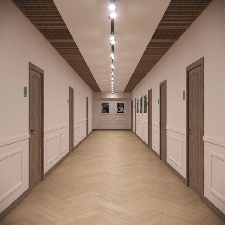 Отделка офисных коридоров